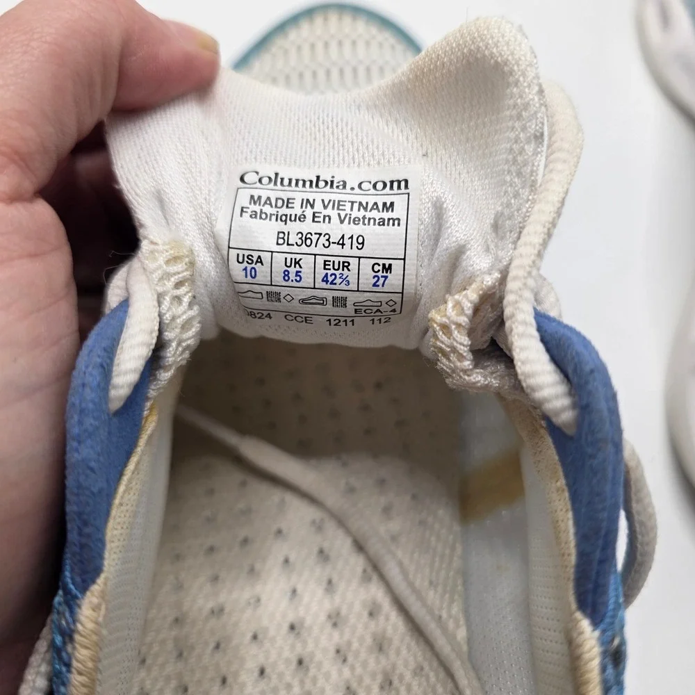Columbia Drainmaker Water‎ Shoes Womens 10 Blue Good Mesh Breathable Hiking